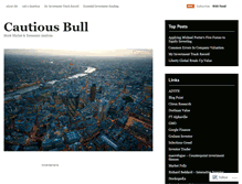 Tablet Screenshot of cautiousbull.wordpress.com