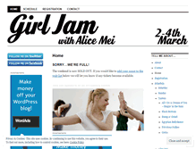 Tablet Screenshot of girljam.wordpress.com