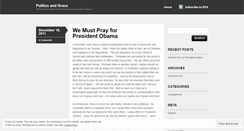 Desktop Screenshot of politicsandgrace.wordpress.com