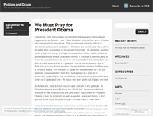Tablet Screenshot of politicsandgrace.wordpress.com