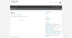 Desktop Screenshot of aliok.wordpress.com