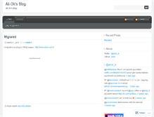 Tablet Screenshot of aliok.wordpress.com