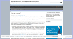 Desktop Screenshot of emprendecuador.wordpress.com