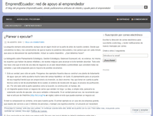 Tablet Screenshot of emprendecuador.wordpress.com