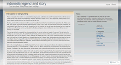 Desktop Screenshot of indonesialegend.wordpress.com