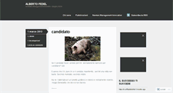 Desktop Screenshot of albertofedel.wordpress.com