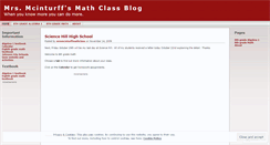 Desktop Screenshot of mrsmcinturff.wordpress.com