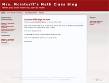 Tablet Screenshot of mrsmcinturff.wordpress.com