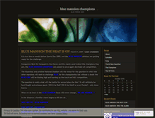 Tablet Screenshot of bluemansion.wordpress.com