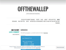 Tablet Screenshot of offthewallep.wordpress.com