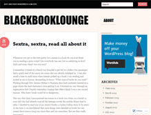 Tablet Screenshot of blackbooklounge.wordpress.com