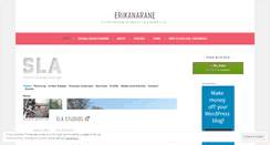 Desktop Screenshot of erikanarane.wordpress.com