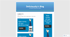 Desktop Screenshot of deliciousity.wordpress.com