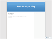 Tablet Screenshot of deliciousity.wordpress.com