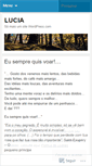 Mobile Screenshot of luciagluz.wordpress.com