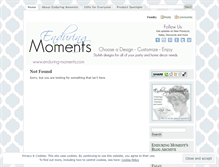 Tablet Screenshot of enduringmoments.wordpress.com