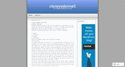 Desktop Screenshot of cisneyodonnell.wordpress.com