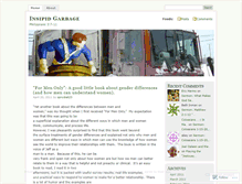Tablet Screenshot of insipidgarbage.wordpress.com