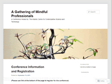 Tablet Screenshot of mindfulprofessionals.wordpress.com