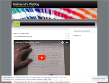 Tablet Screenshot of nathannd.wordpress.com