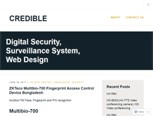 Tablet Screenshot of crediblebd.wordpress.com