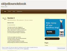 Tablet Screenshot of oldyellownotebook.wordpress.com