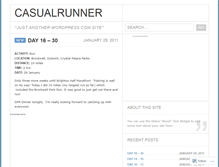 Tablet Screenshot of casualrunner.wordpress.com