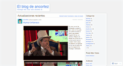Desktop Screenshot of ancortez.wordpress.com