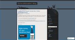 Desktop Screenshot of chrisrushtonable.wordpress.com