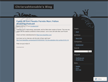 Tablet Screenshot of chrisrushtonable.wordpress.com