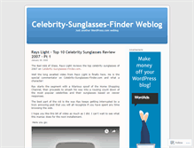 Tablet Screenshot of celebritysunglassesfinder.wordpress.com