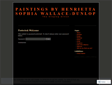 Tablet Screenshot of henriettasophia.wordpress.com