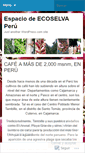 Mobile Screenshot of ecoselvaperu.wordpress.com