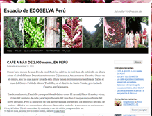 Tablet Screenshot of ecoselvaperu.wordpress.com