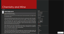 Desktop Screenshot of chemistryandwine.wordpress.com