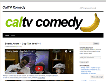 Tablet Screenshot of caltvcomedy.wordpress.com