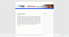 Desktop Screenshot of michaelcarsonfitness.wordpress.com