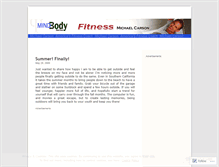 Tablet Screenshot of michaelcarsonfitness.wordpress.com