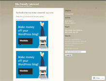 Tablet Screenshot of bikefriendlylakewood.wordpress.com