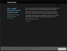 Tablet Screenshot of healthnewss.wordpress.com