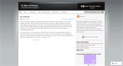Desktop Screenshot of 42daysofprayer.wordpress.com
