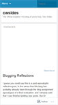 Mobile Screenshot of cwsides.wordpress.com