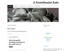 Tablet Screenshot of anutritionisteats.wordpress.com