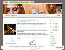Tablet Screenshot of glammaink.wordpress.com
