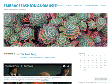 Tablet Screenshot of embracefashionandmusic.wordpress.com