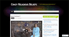 Desktop Screenshot of crazyreligion.wordpress.com