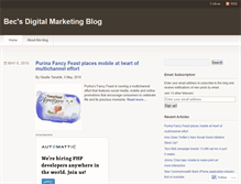 Tablet Screenshot of becmarketingblog.wordpress.com