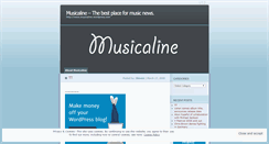 Desktop Screenshot of musicaline.wordpress.com