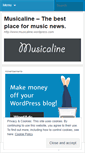 Mobile Screenshot of musicaline.wordpress.com