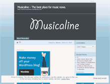 Tablet Screenshot of musicaline.wordpress.com